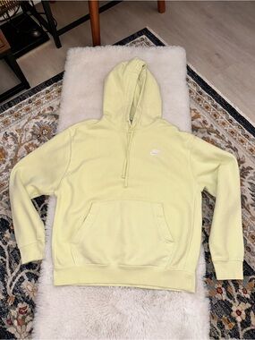 Nike Light Yellow Crewneck Hoodie